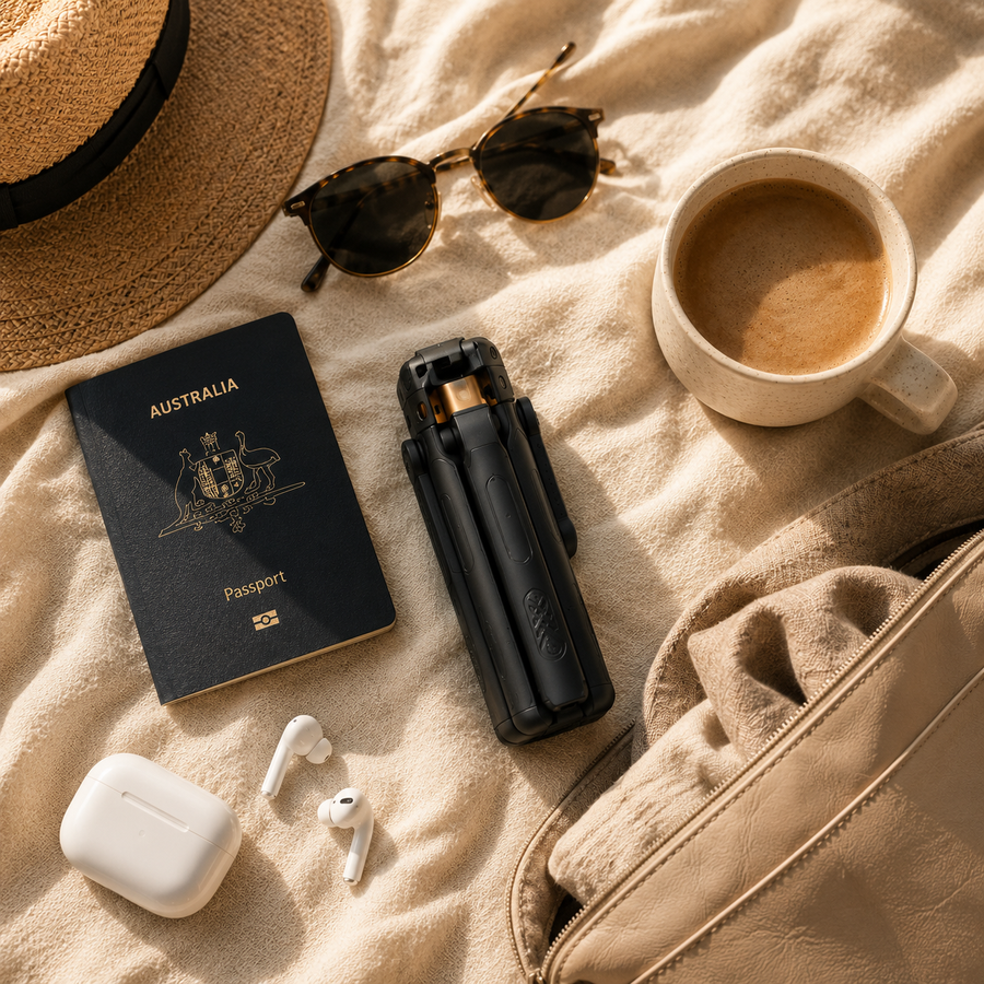 Travel flatlay